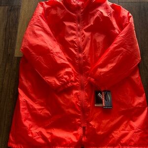 NWT Totes Water Resistant Fleece-Lined Jacket - Bright Orange/Red - 2XL